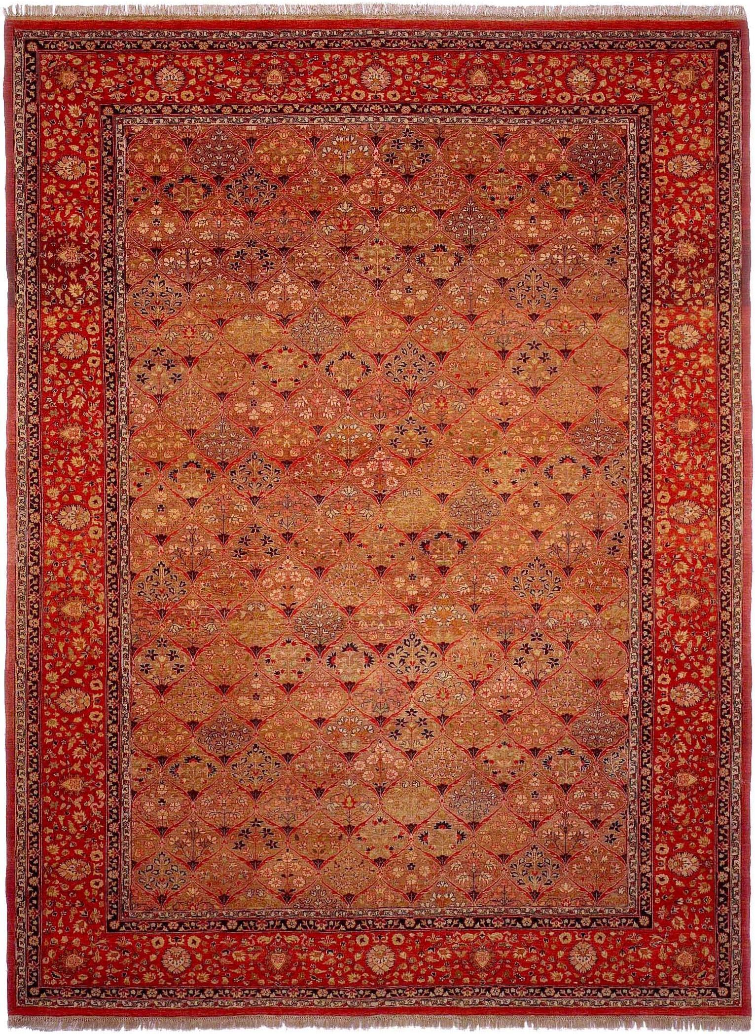 Mogul 9'3" x 12'6" Wool Rug Hand-knotted in India