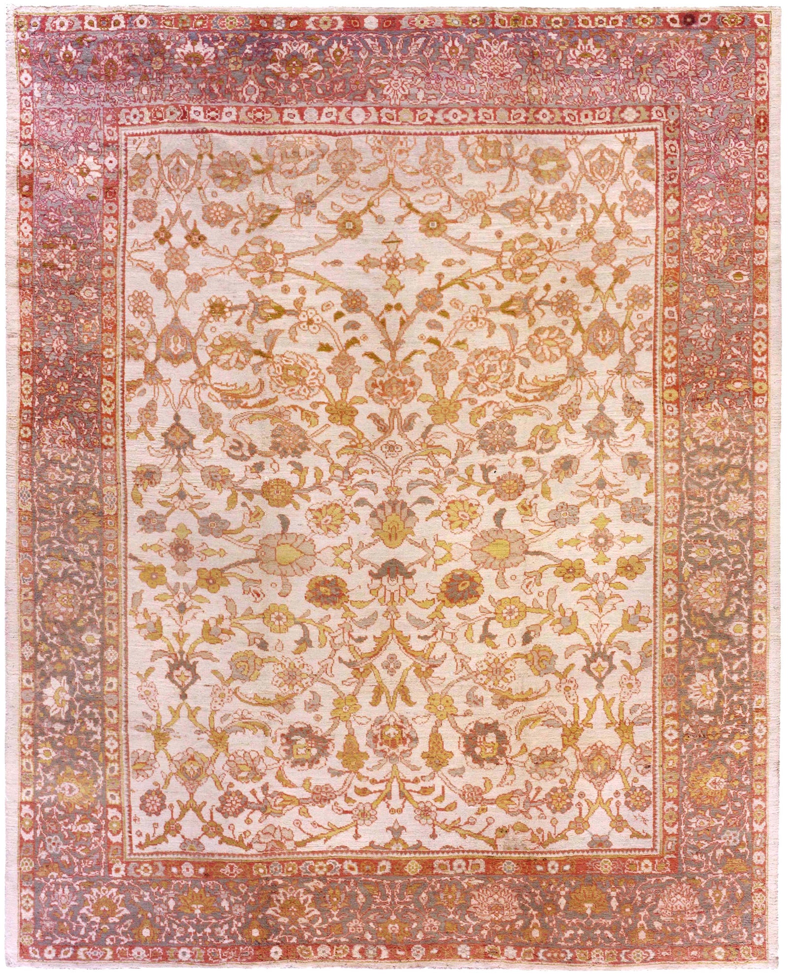 Ziegler Sultanabad 10'2" x 13"  Persian Antique Rug Circa 1880