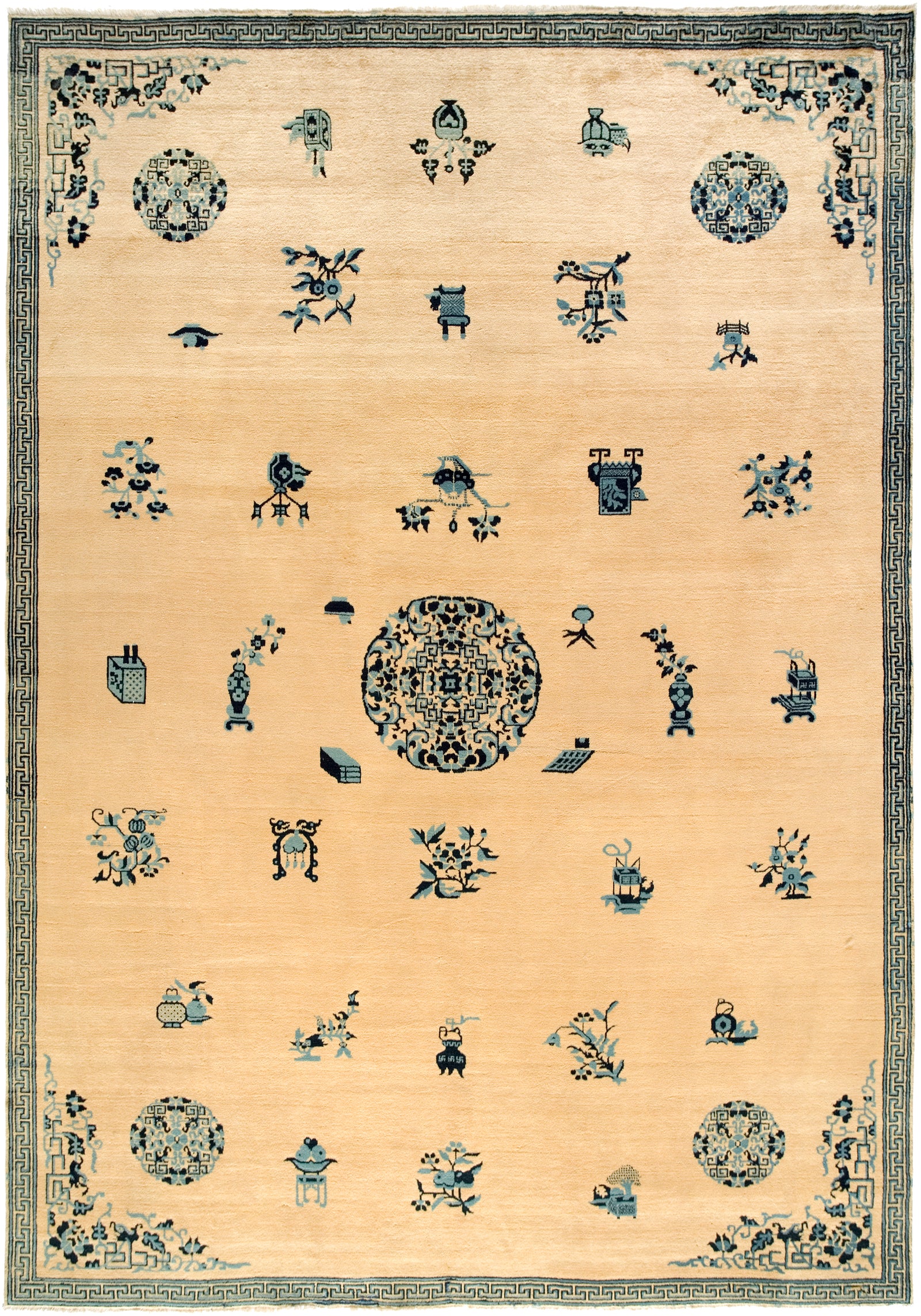 Peking Antique Chinese Rug Circa 1900