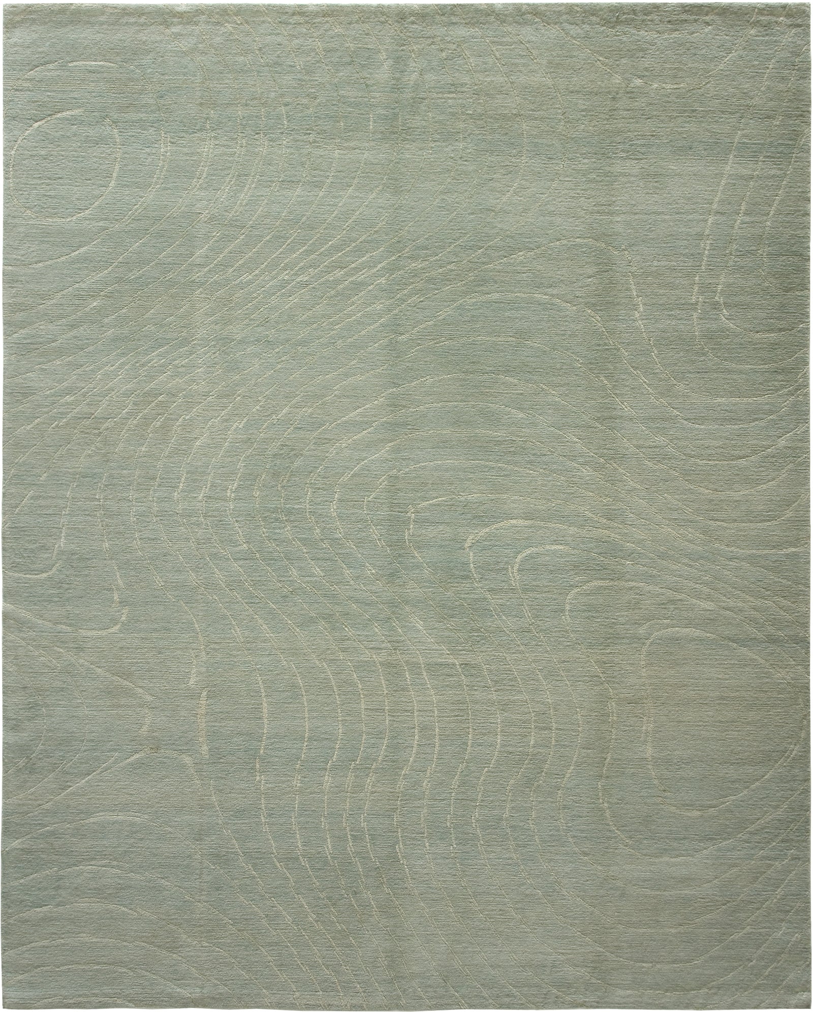 Riviera Wool and Silk Rug Hand-knotted in Nepal