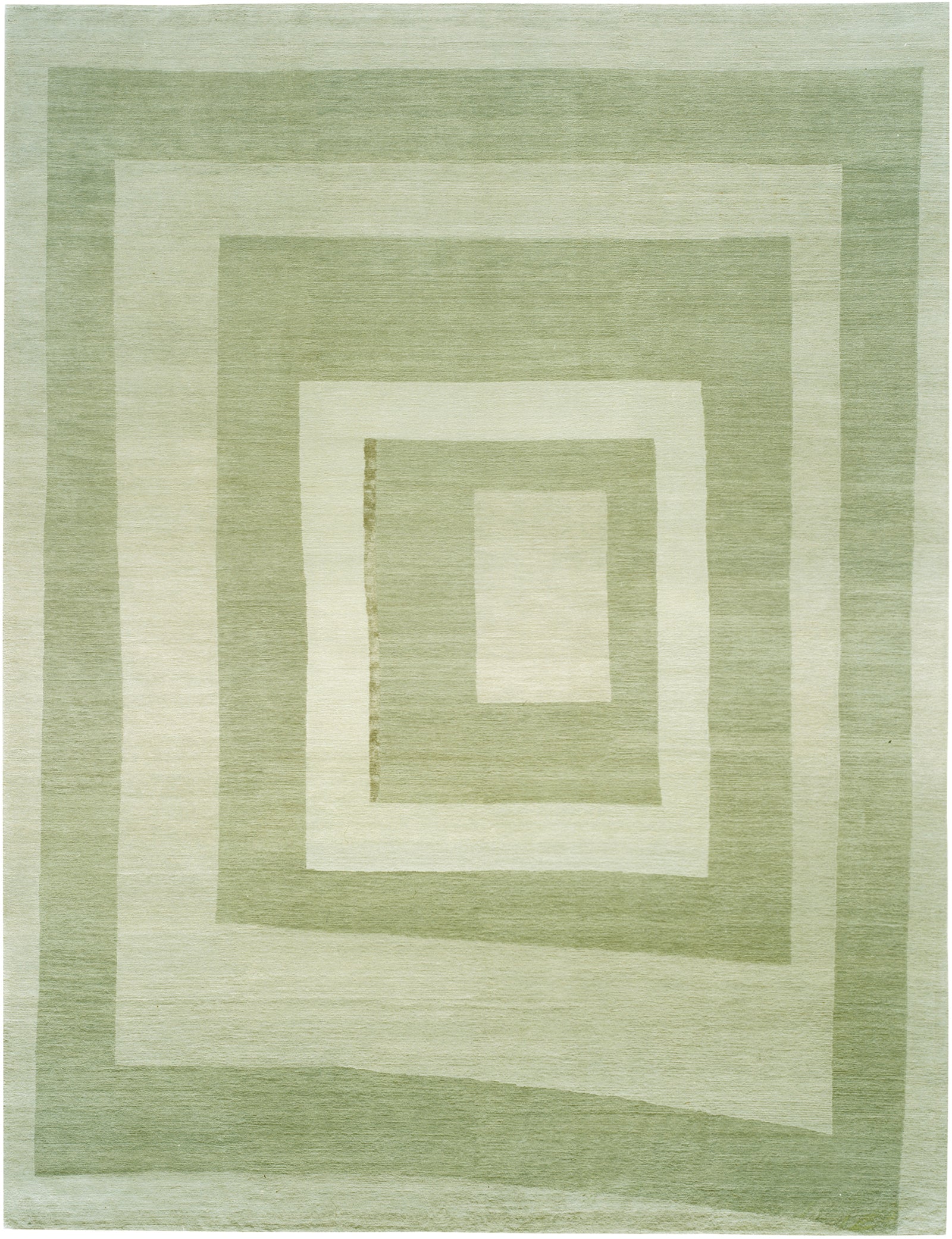 Squares Wool & Silk Hand-knotted in Nepal