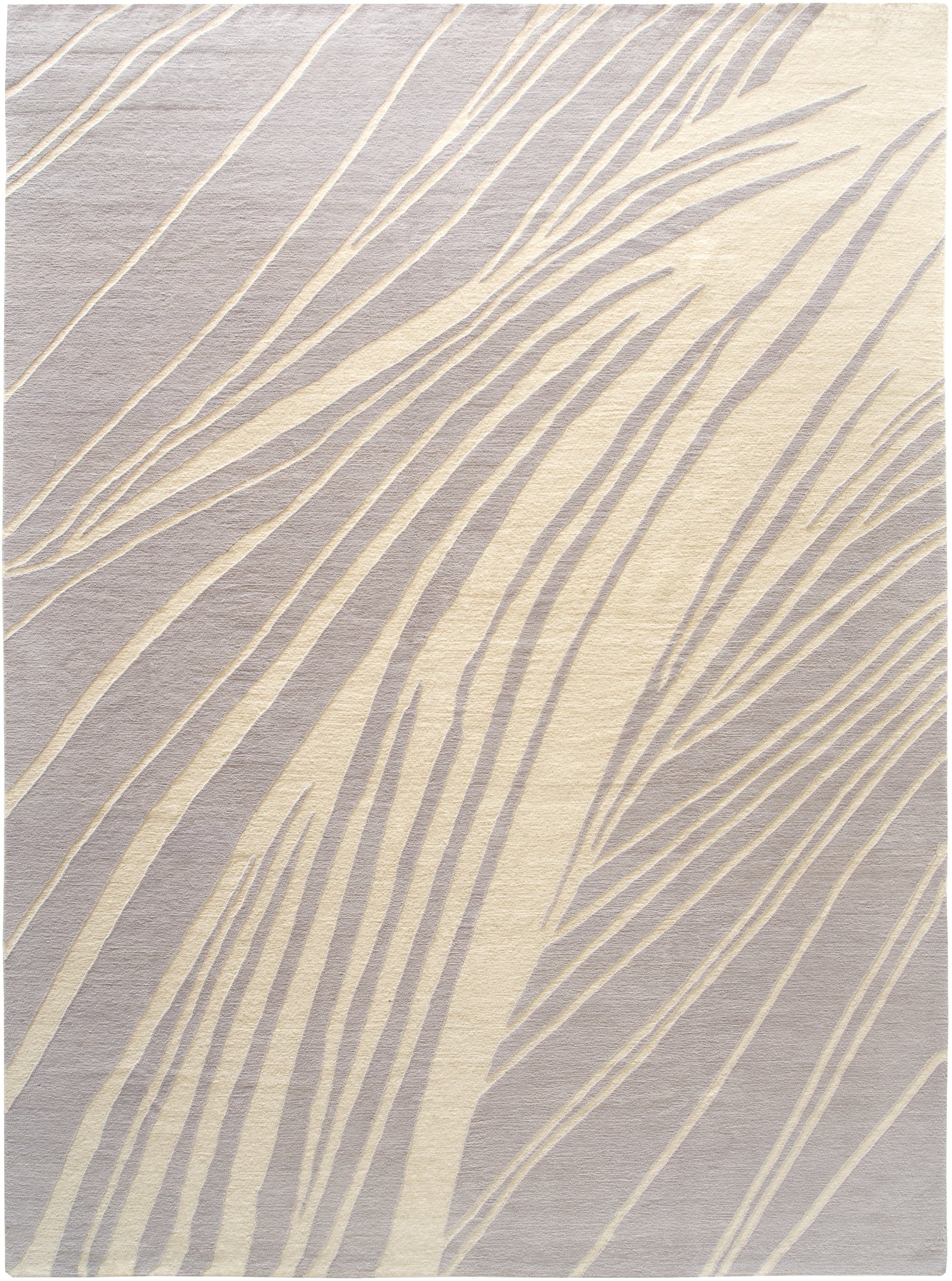 Straw Wool Rug Hand-knotted in Nepal