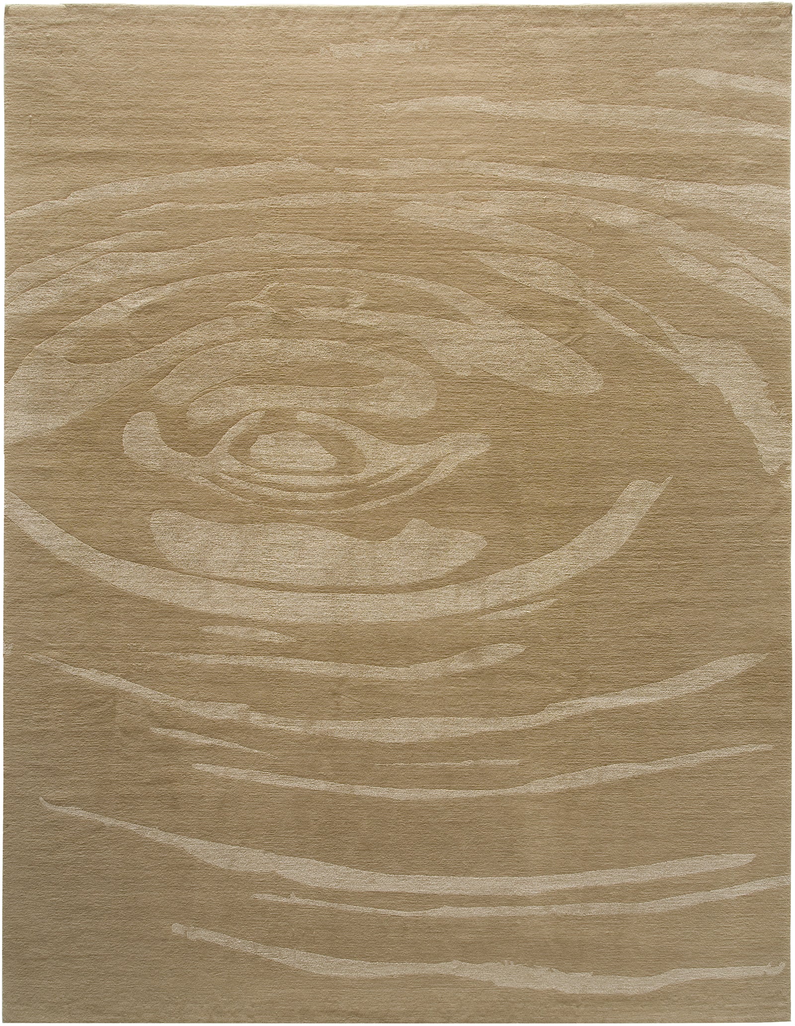Swirls II 8' x 10' Wool and Silk Nepali Rug